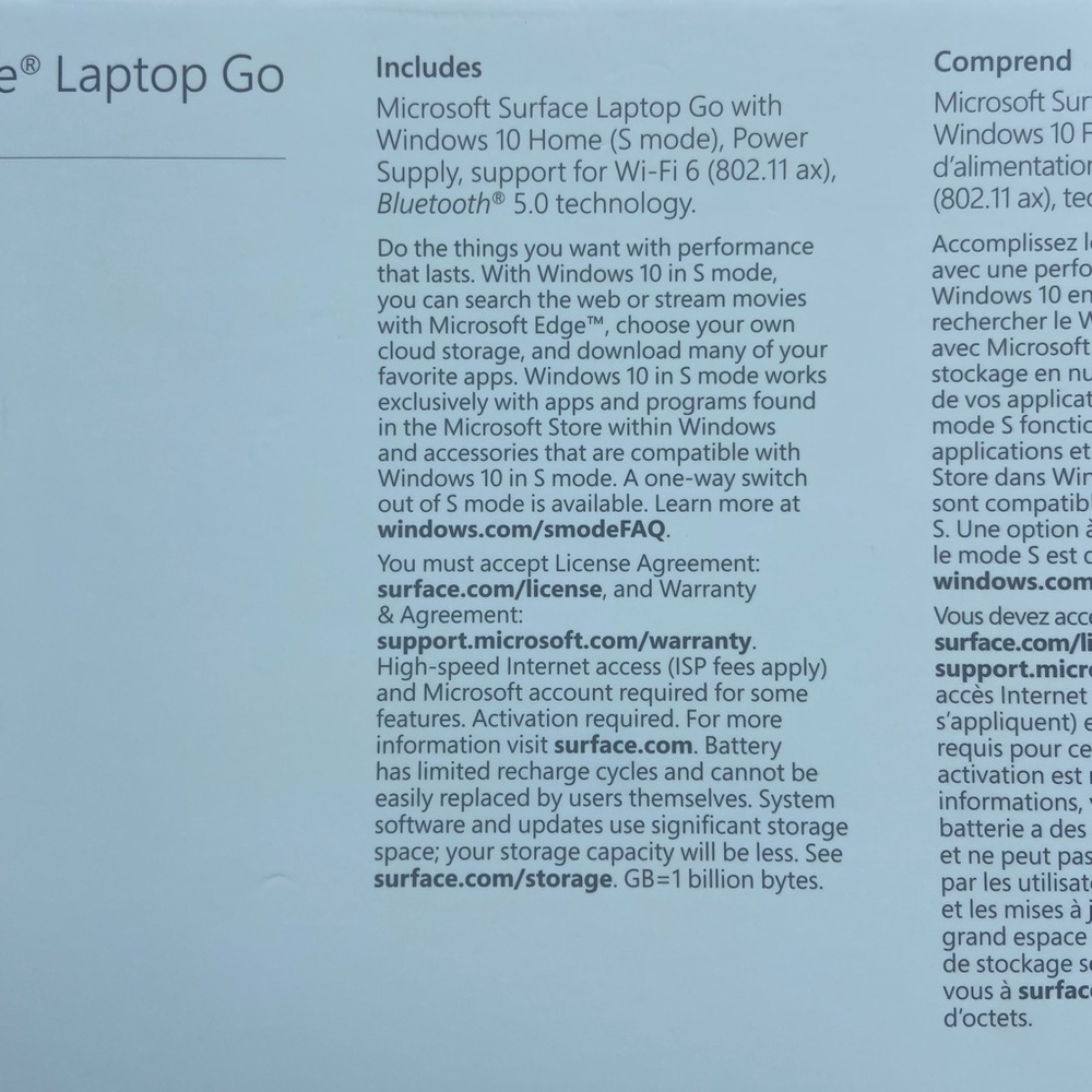 Microsoft Surface Laptop Go - Ice Blue, touchscreen, gently used. - Picture 13 of 16